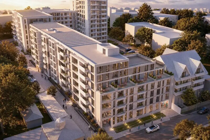 Ghica Apartments, faza ll, 2 camere, ansamblu nou,