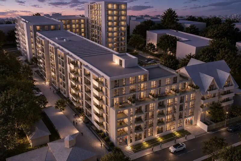 Ghica Apartments, faza ll, 2 camere, ansamblu nou,